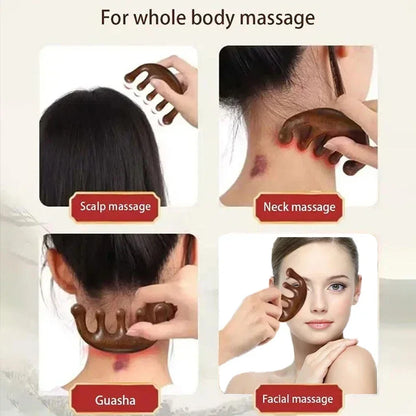 Sandalwood Massage Comb for Relaxation and Scalp Relief - Smarsty
