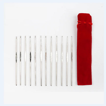 Coloured Aluminium Single Head Crochet Hook Set - Smarsty