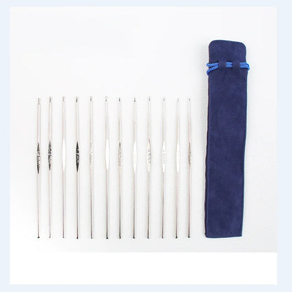 Coloured Aluminium Single Head Crochet Hook Set - Smarsty