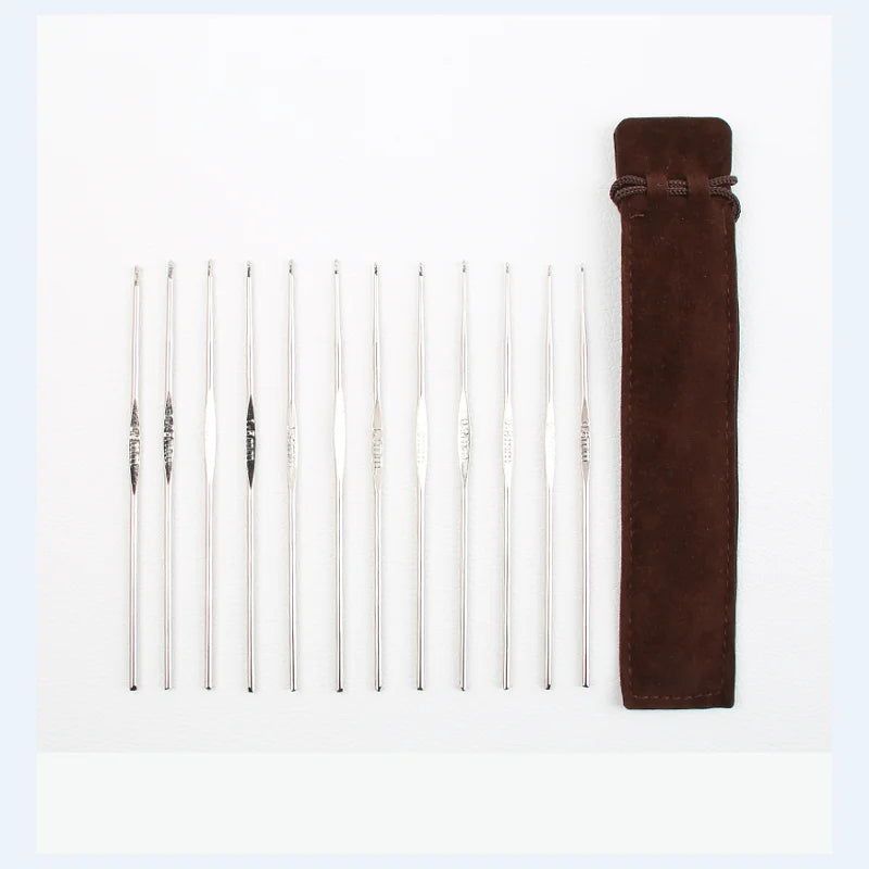 Coloured Aluminium Single Head Crochet Hook Set - Smarsty