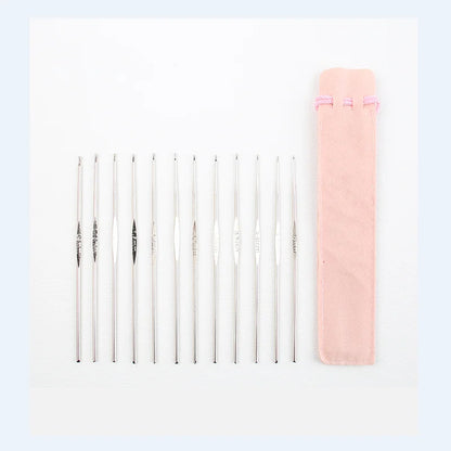 Coloured Aluminium Single Head Crochet Hook Set - Smarsty
