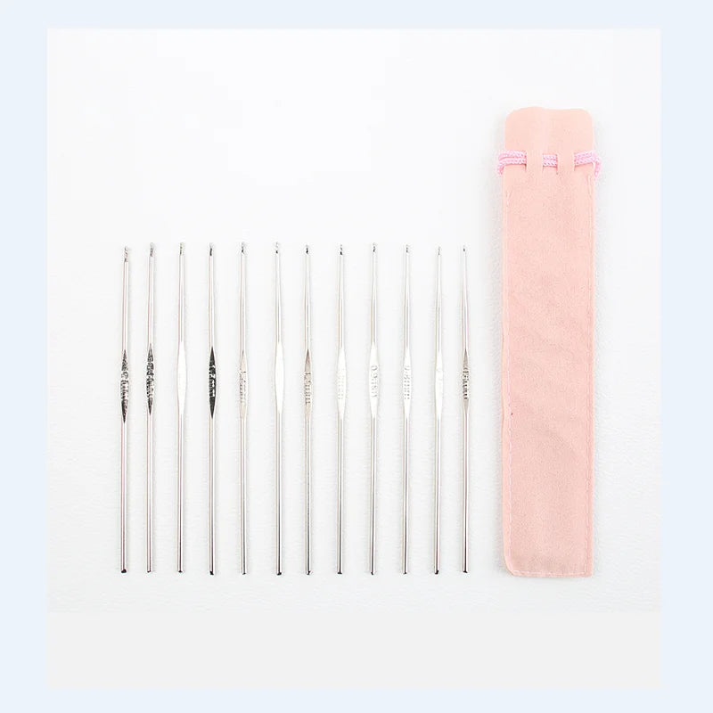 Coloured Aluminium Single Head Crochet Hook Set - Smarsty