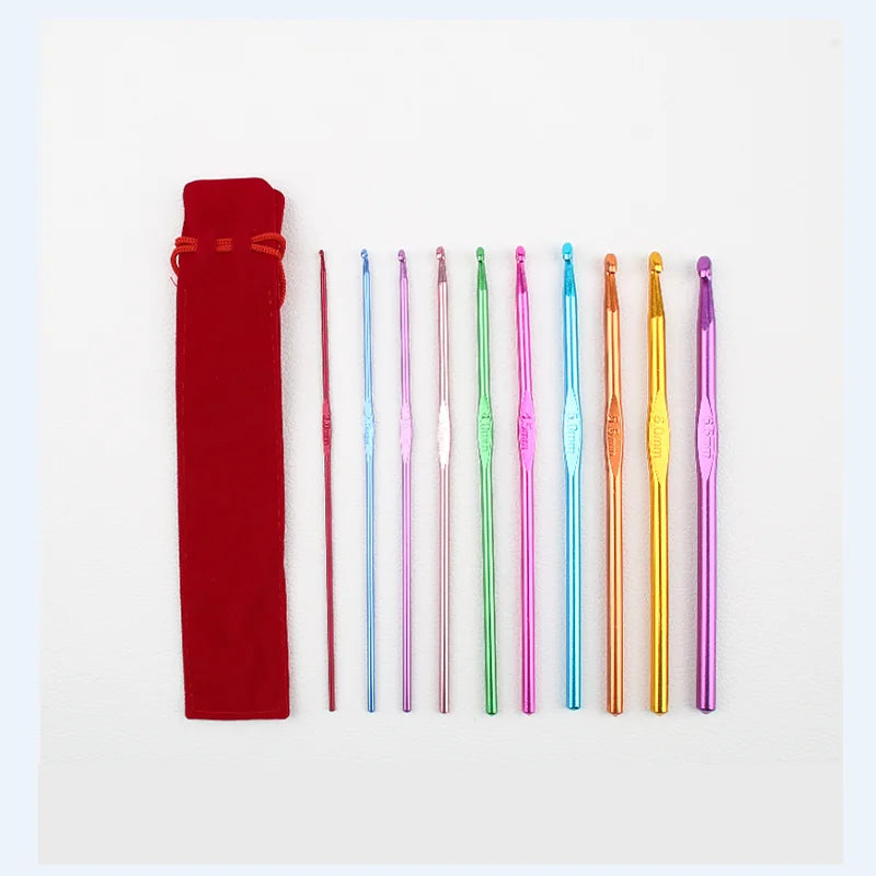 Coloured Aluminium Crochet Hooks for Easy Knitting - Smarsty