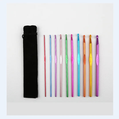 Coloured Aluminium Crochet Hooks for Easy Knitting - Smarsty