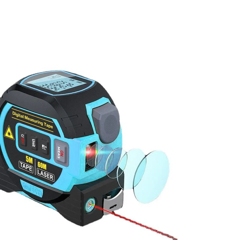 3 in 1 Laser Rangefinder with LCD Display and Tape Measure - Smarsty