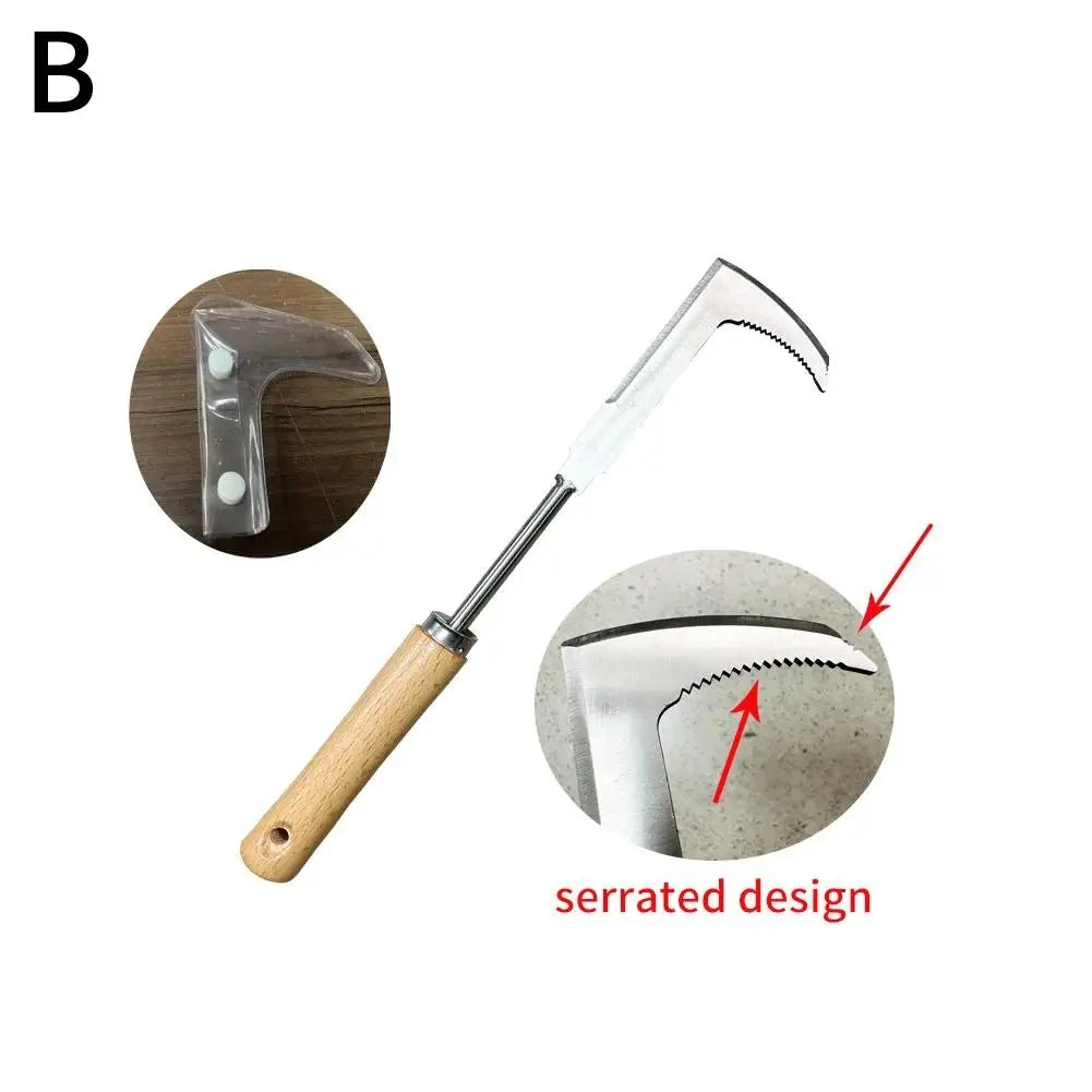 L Shaped Manual Weeding Tool for Easy Weed Removal - Smarsty
