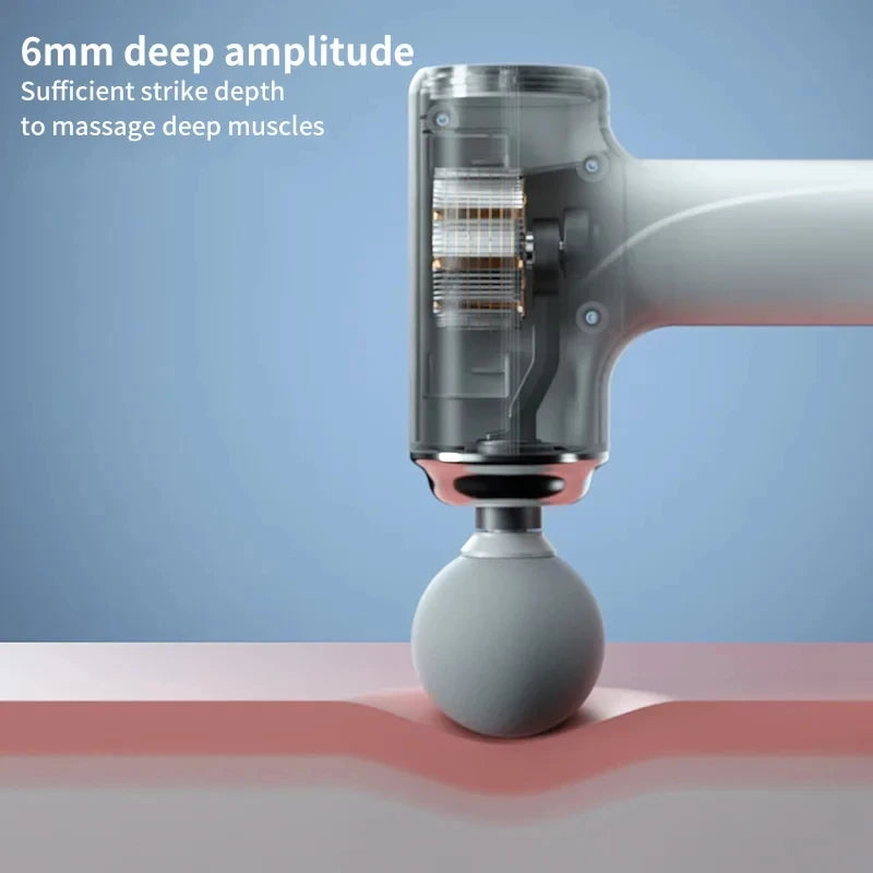 Portable Electric Massage Gun with Interchangeable Heads - Smarsty