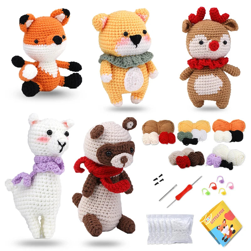 KRABALL Crochet Animal Kit For Beginners With Video Tutorial - Smarsty