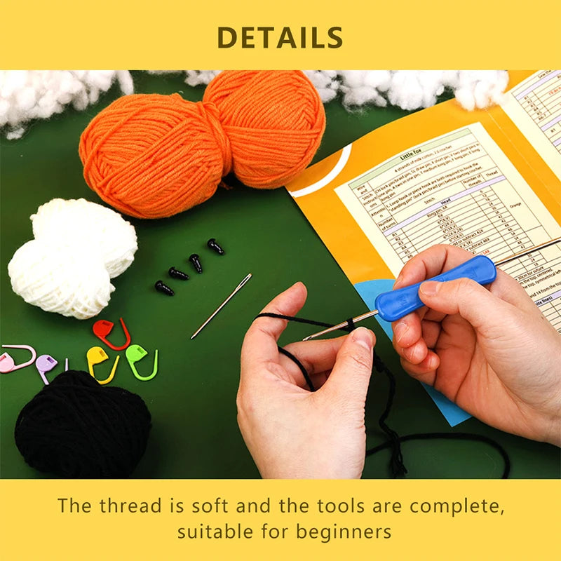 KRABALL Crochet Animal Kit For Beginners With Video Tutorial - Smarsty