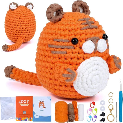 KRABALL Crochet Animal Kit For Beginners With Video Tutorial - Smarsty