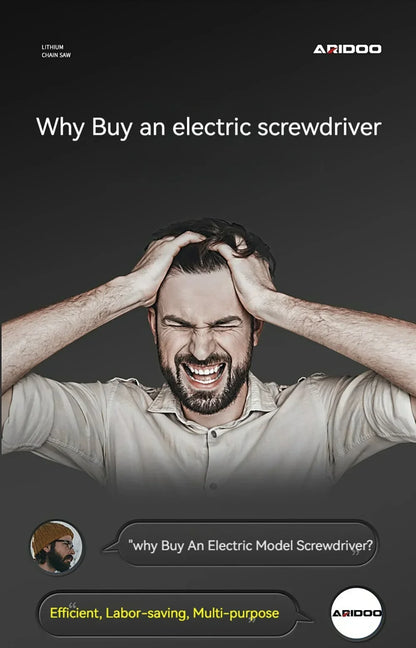 Rechargeable Cordless Screwdriver with 6Nm Torque - Smarsty