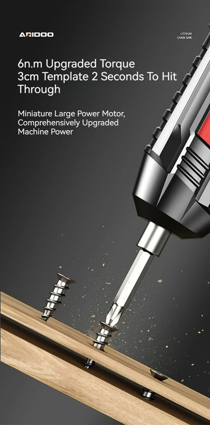 Rechargeable Cordless Screwdriver with 6Nm Torque - Smarsty