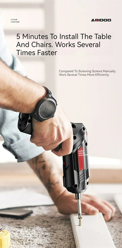 Rechargeable Cordless Screwdriver with 6Nm Torque - Smarsty