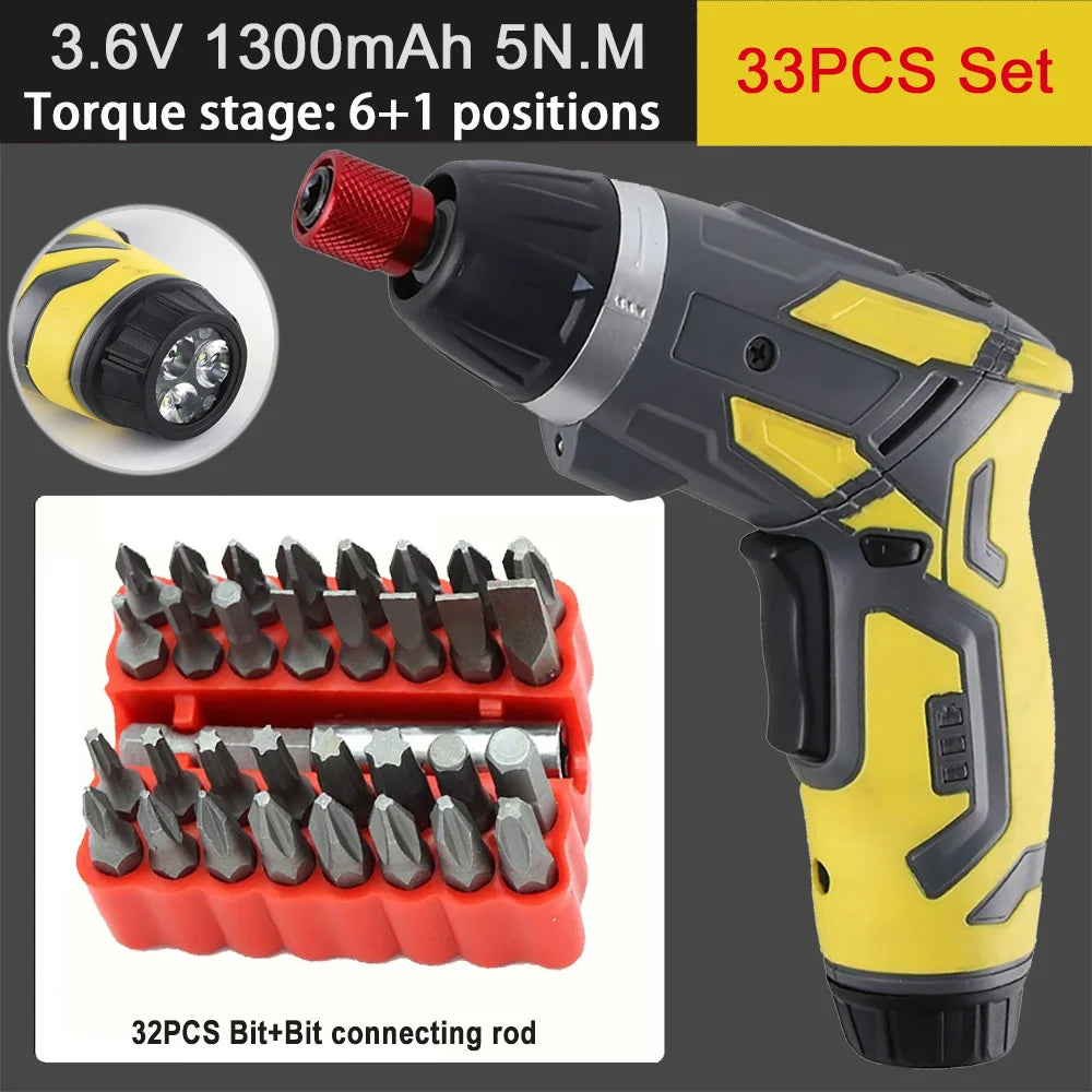 Rechargeable Cordless Screwdriver with 6Nm Torque - Smarsty