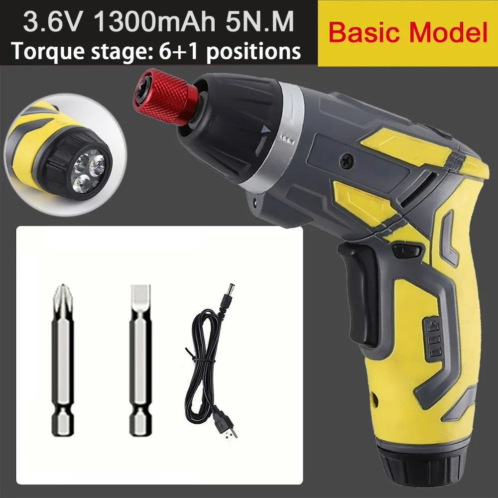 Rechargeable Cordless Screwdriver with 6Nm Torque - Smarsty