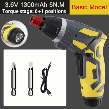 Rechargeable Cordless Screwdriver with 6Nm Torque - Smarsty