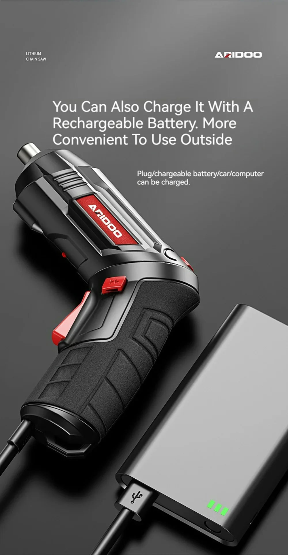 Small Powerful Rechargeable Battery Screwdriver Set - Smarsty