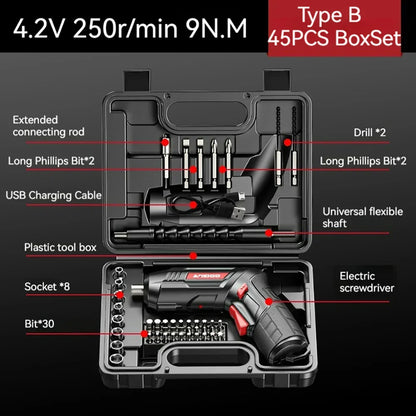 Small Powerful Rechargeable Battery Screwdriver Set - Smarsty