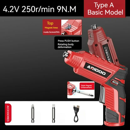 Small Powerful Rechargeable Battery Screwdriver Set - Smarsty