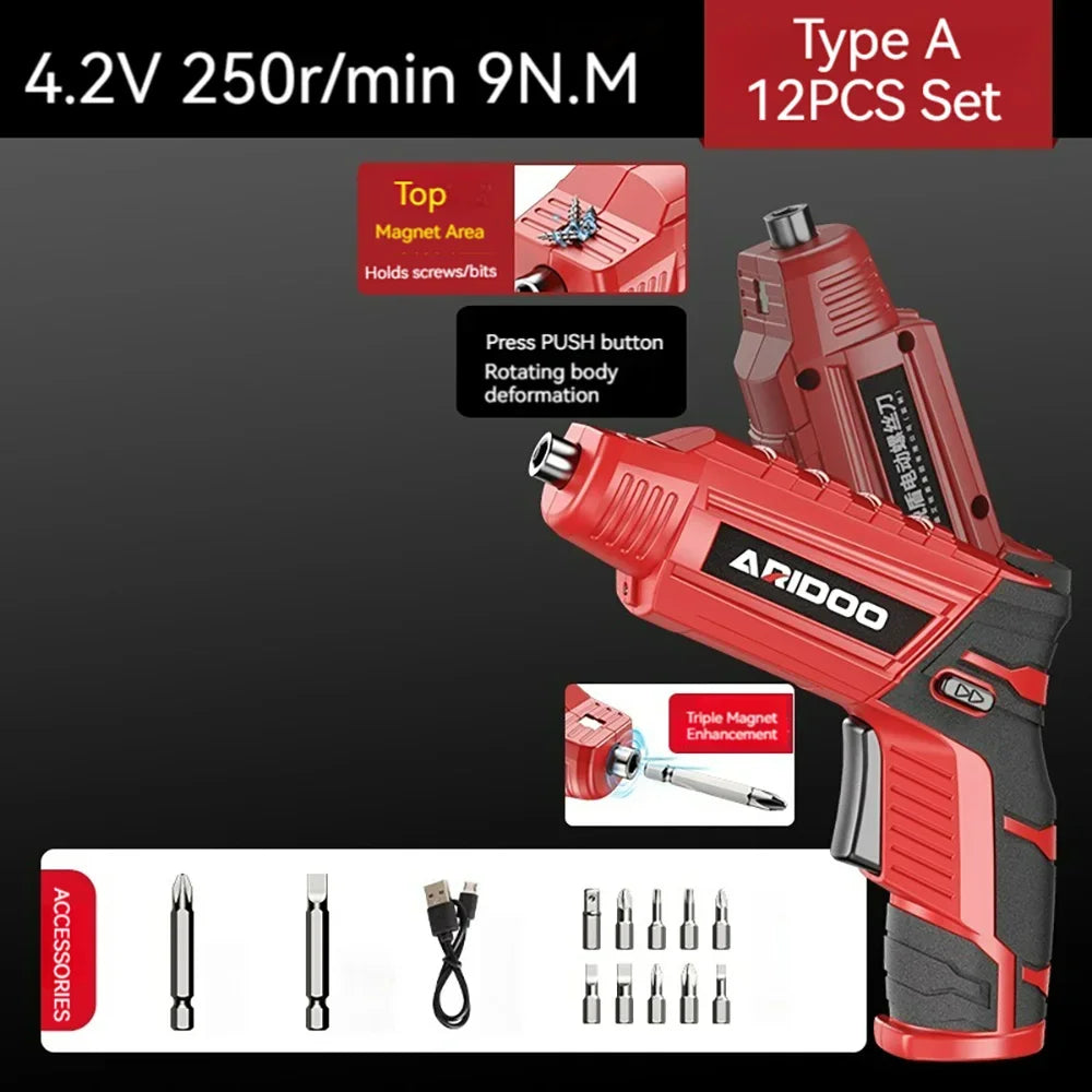 Small Powerful Rechargeable Battery Screwdriver Set - Smarsty