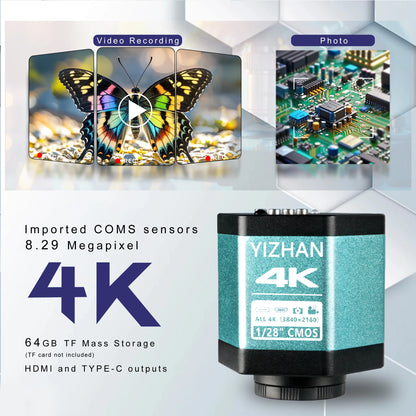 48MP 4K Digital Microscope with 150X Zoom - Smarsty