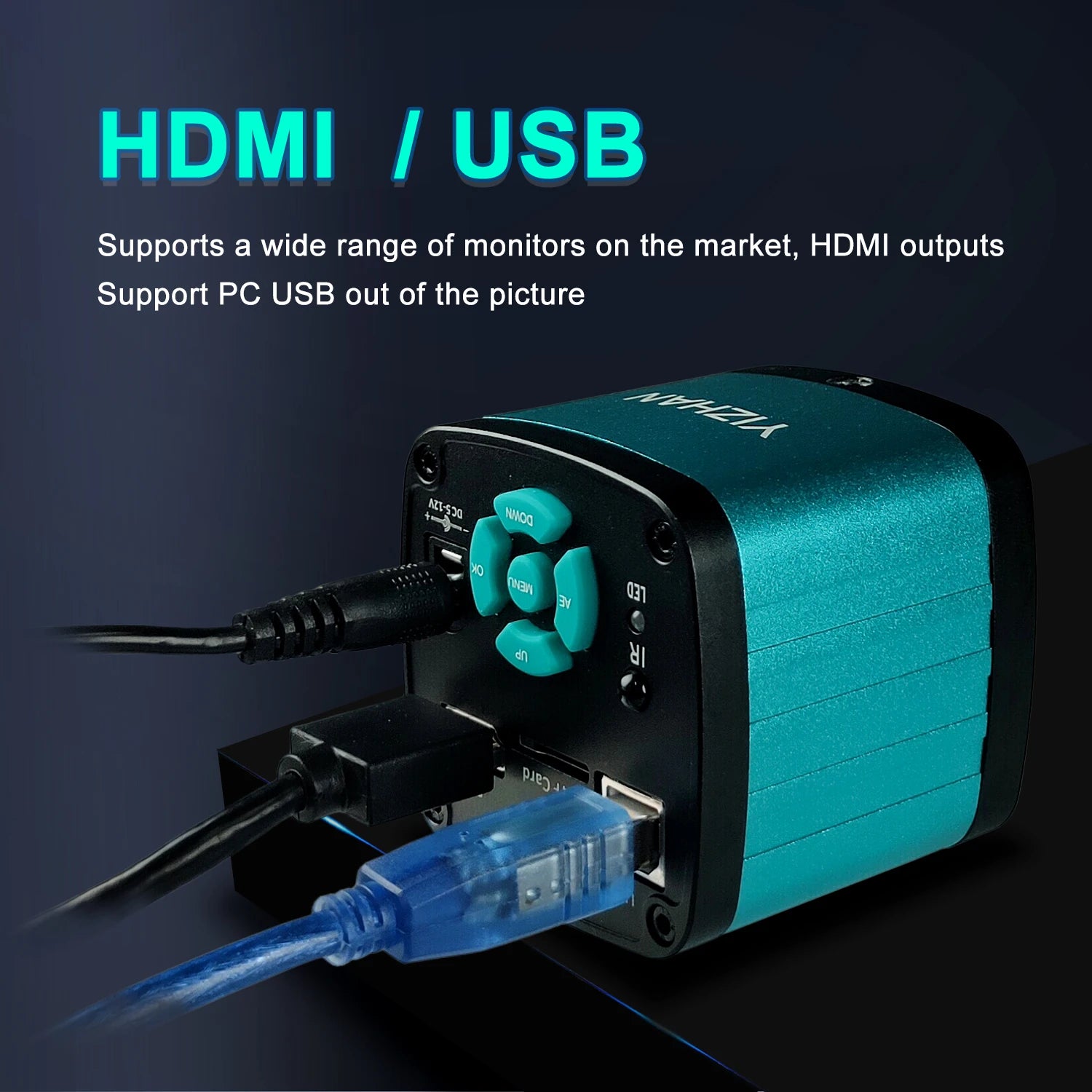 48MP 4K Digital Microscope with 150X Zoom - Smarsty