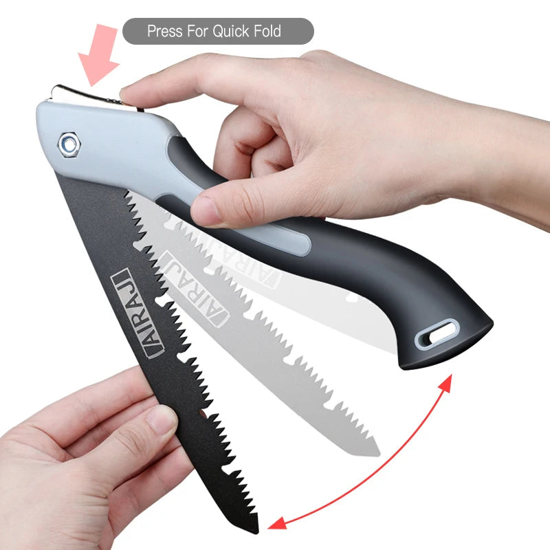 AIRAJ Folding Saw for Woodworking and Camping Safety - Smarsty
