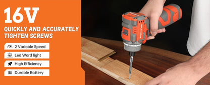 Cordless Brushless Electric Screwdriver Set for Easy DIY - Smarsty