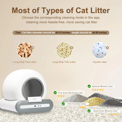 DOEL Automatic Self Cleaning Cat Litter Box with App Control - Smarsty