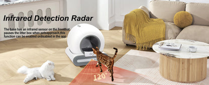 DOEL Automatic Self Cleaning Cat Litter Box with App Control - Smarsty