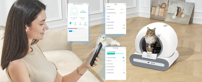 DOEL Automatic Self Cleaning Cat Litter Box with App Control - Smarsty