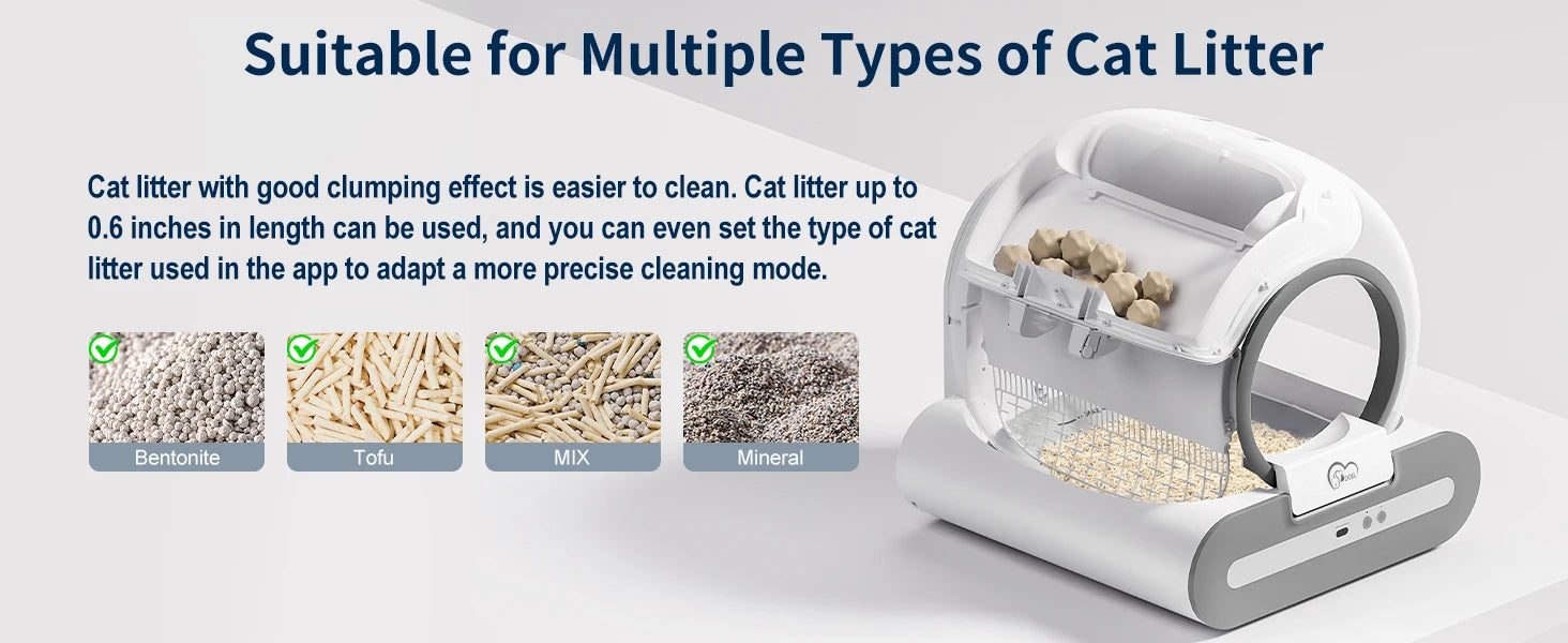 DOEL Automatic Self Cleaning Cat Litter Box with App Control - Smarsty
