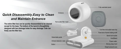 DOEL Automatic Self Cleaning Cat Litter Box with App Control - Smarsty