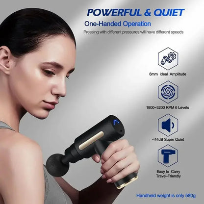 Portable Deep Tissue Massage Gun with Adjustable Speed - Smarsty