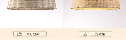 Bamboo Pendant Light with Hand Knit Design - Smarsty