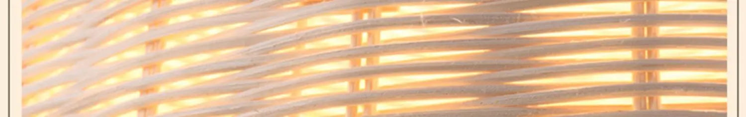 Bamboo Pendant Light with Hand Knit Design - Smarsty