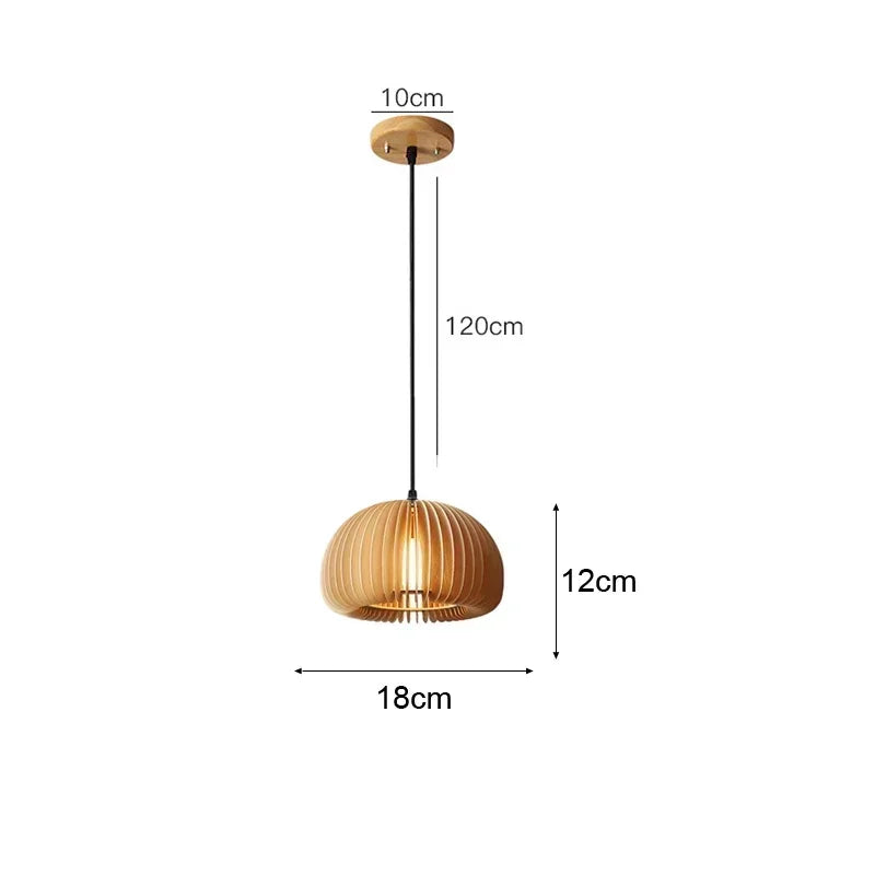 Bamboo Pendant Light with Hand Knit Design - Smarsty
