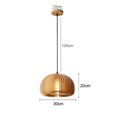 Bamboo Pendant Light with Hand Knit Design - Smarsty