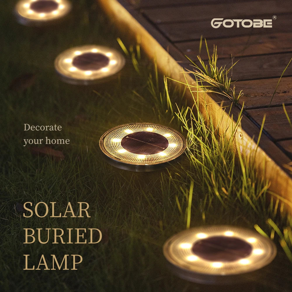 IP68 Waterproof Solar LED Outdoor Ground Lights - Smarsty