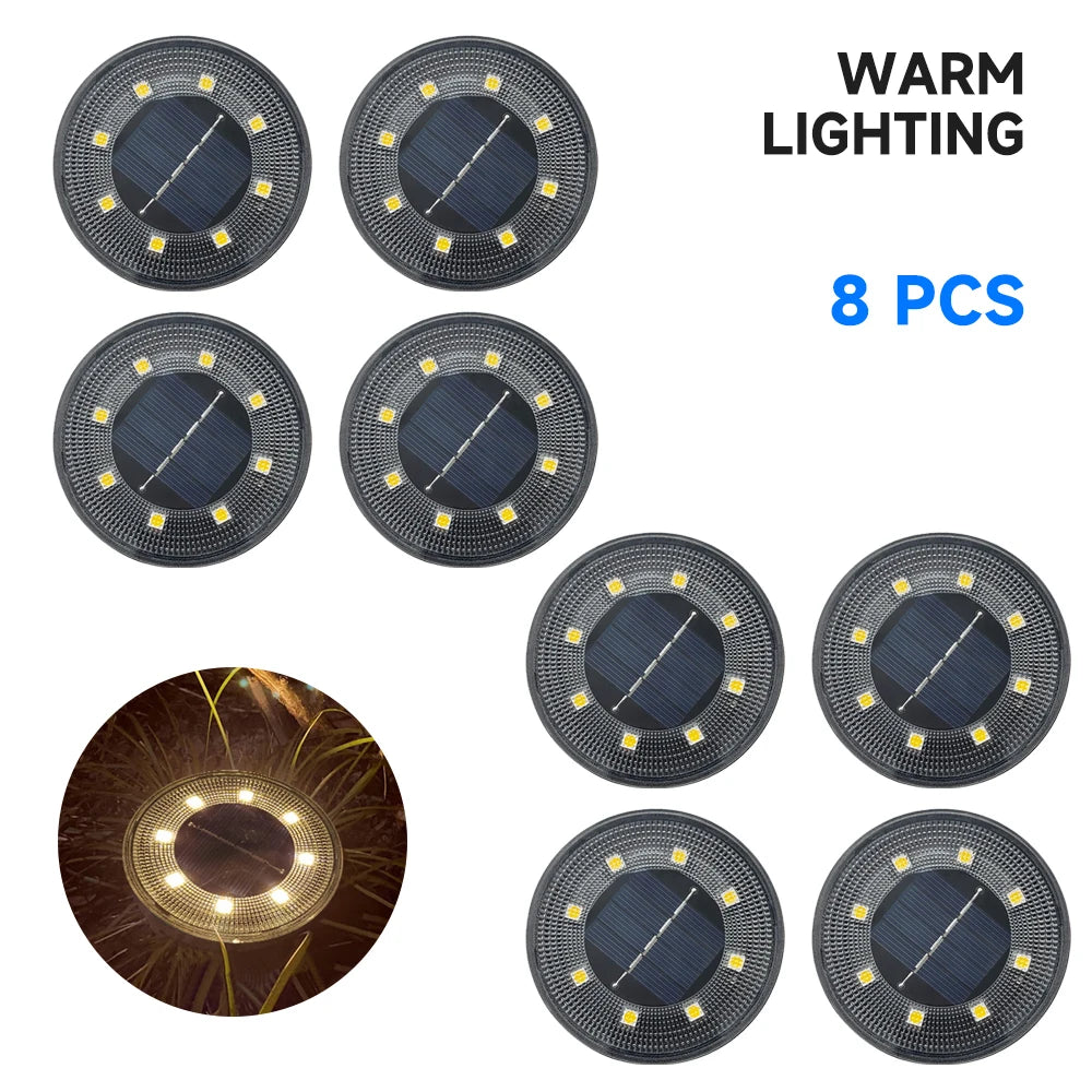 IP68 Waterproof Solar LED Outdoor Ground Lights - Smarsty