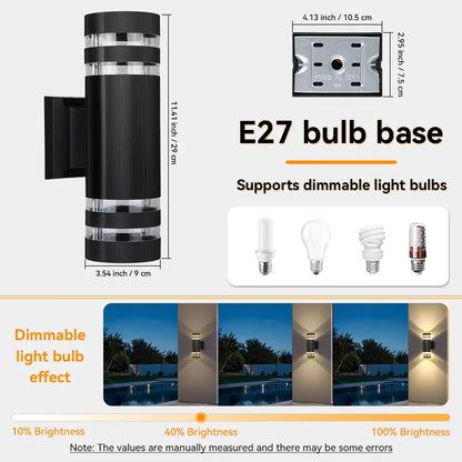 LED Outdoor Wall Lights IP65 Waterproof for Garden - Smarsty