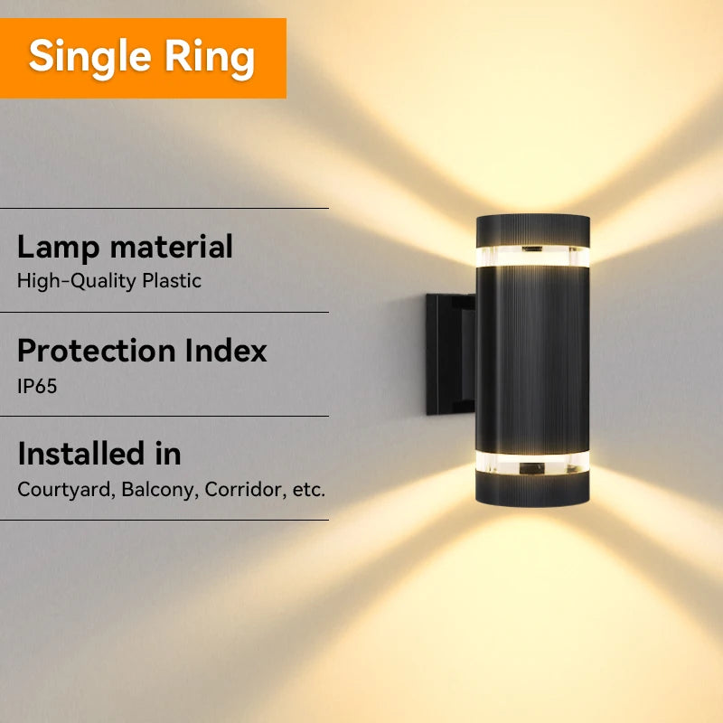 LED Outdoor Wall Lights IP65 Waterproof for Garden - Smarsty