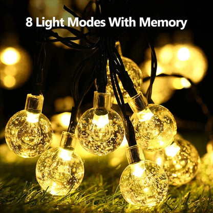 LED Solar String Lights Waterproof 60 LEDs for Garden Decor - Smarsty