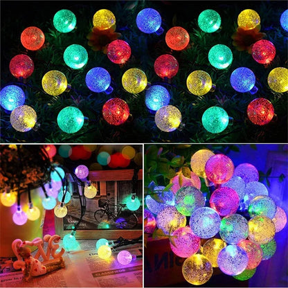 LED Solar String Lights Waterproof 60 LEDs for Garden Decor - Smarsty