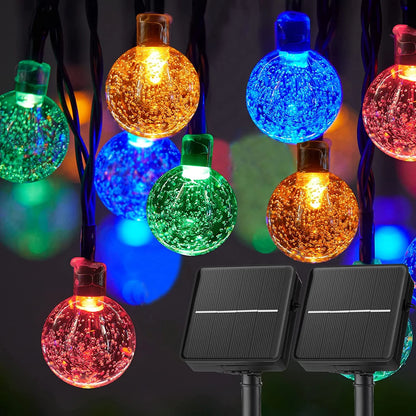 LED Solar String Lights Waterproof 60 LEDs for Garden Decor - Smarsty