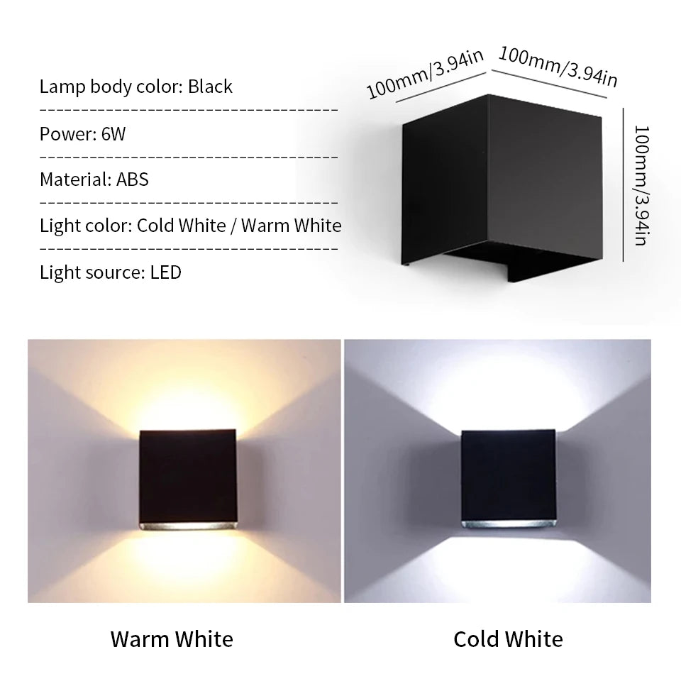 Adjustable LED Modern Wall Lamp for Indoor Outdoor Use - Smarsty