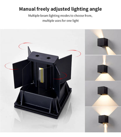 Adjustable LED Modern Wall Lamp for Indoor Outdoor Use - Smarsty