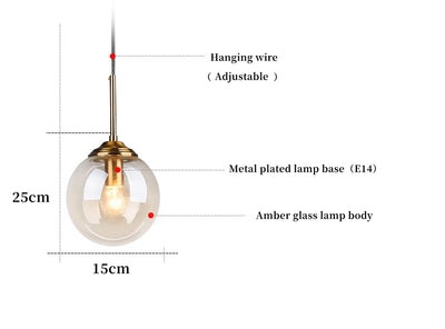 Modern Luxury LED Glass Pendant Lamp for Stylish Homes - Smarsty