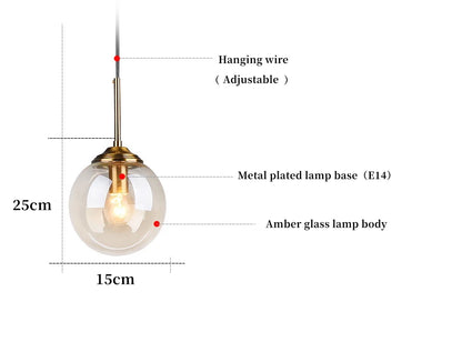 Modern Luxury LED Glass Pendant Lamp for Stylish Homes - Smarsty