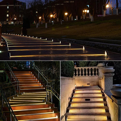 Outdoor Solar Step Lights with RGB Colors for Safe Pathways - Smarsty